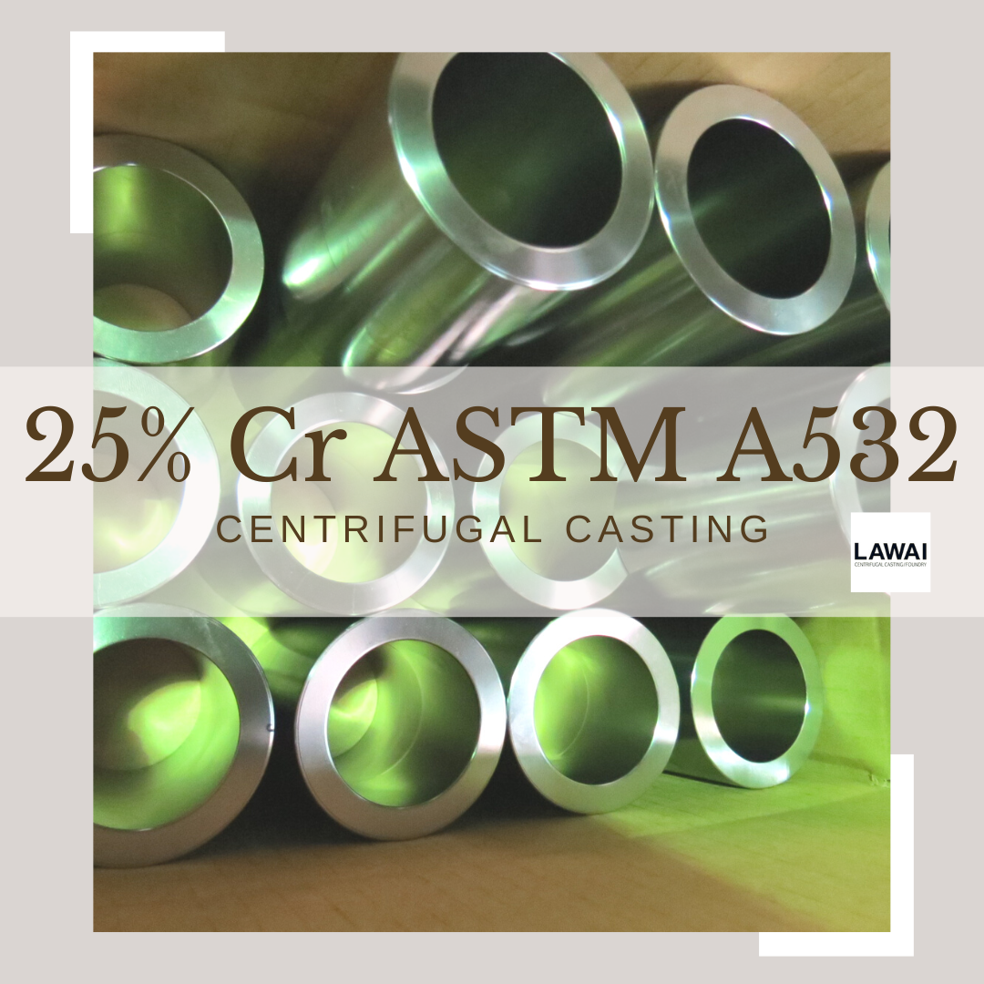 The 25%Cr centrifugal casting tubes were shipped abroad