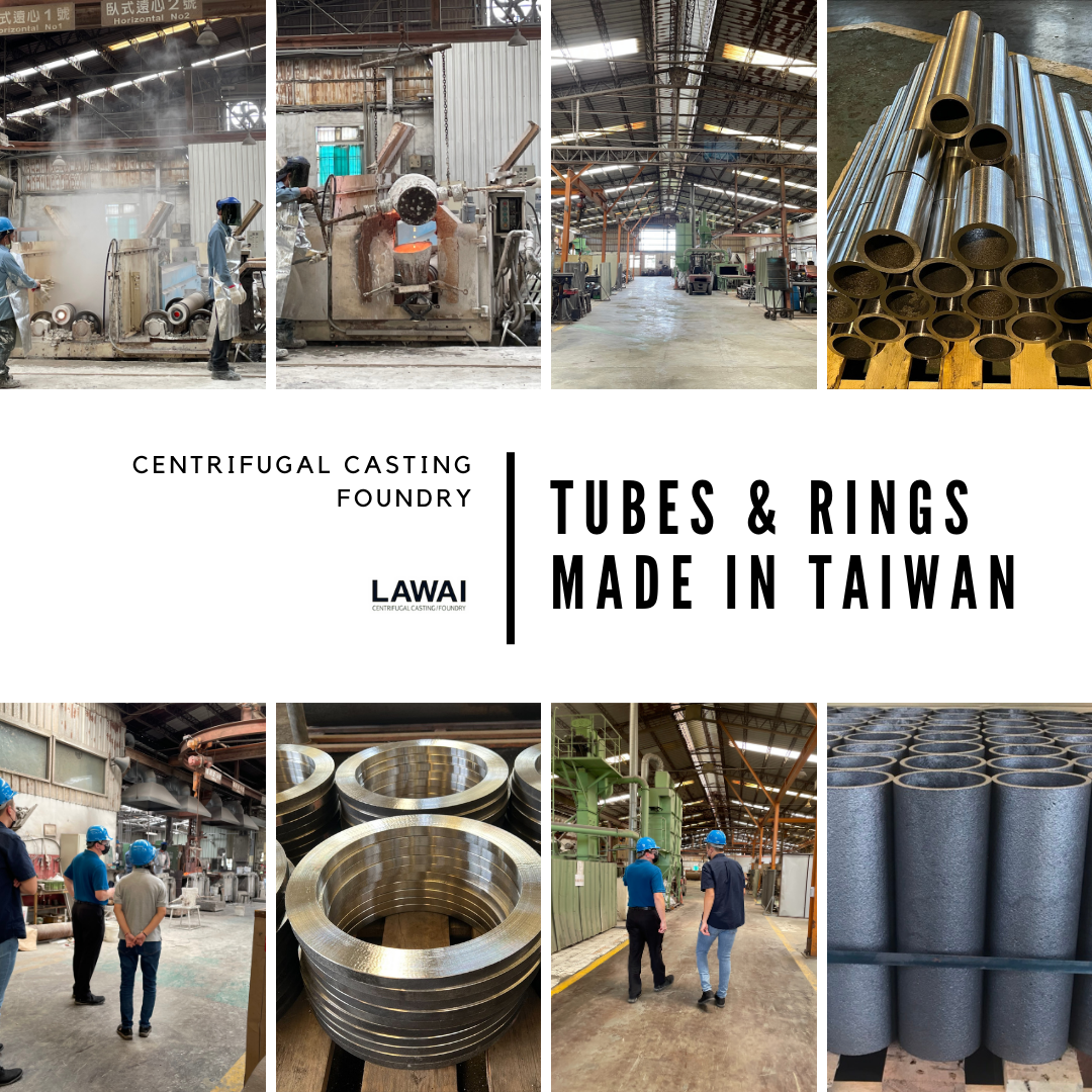 LAWAI INDUSTRIAL CORPORATION is the centrifugal casting foundry producing Inconel 718 tubes in Taiwan
