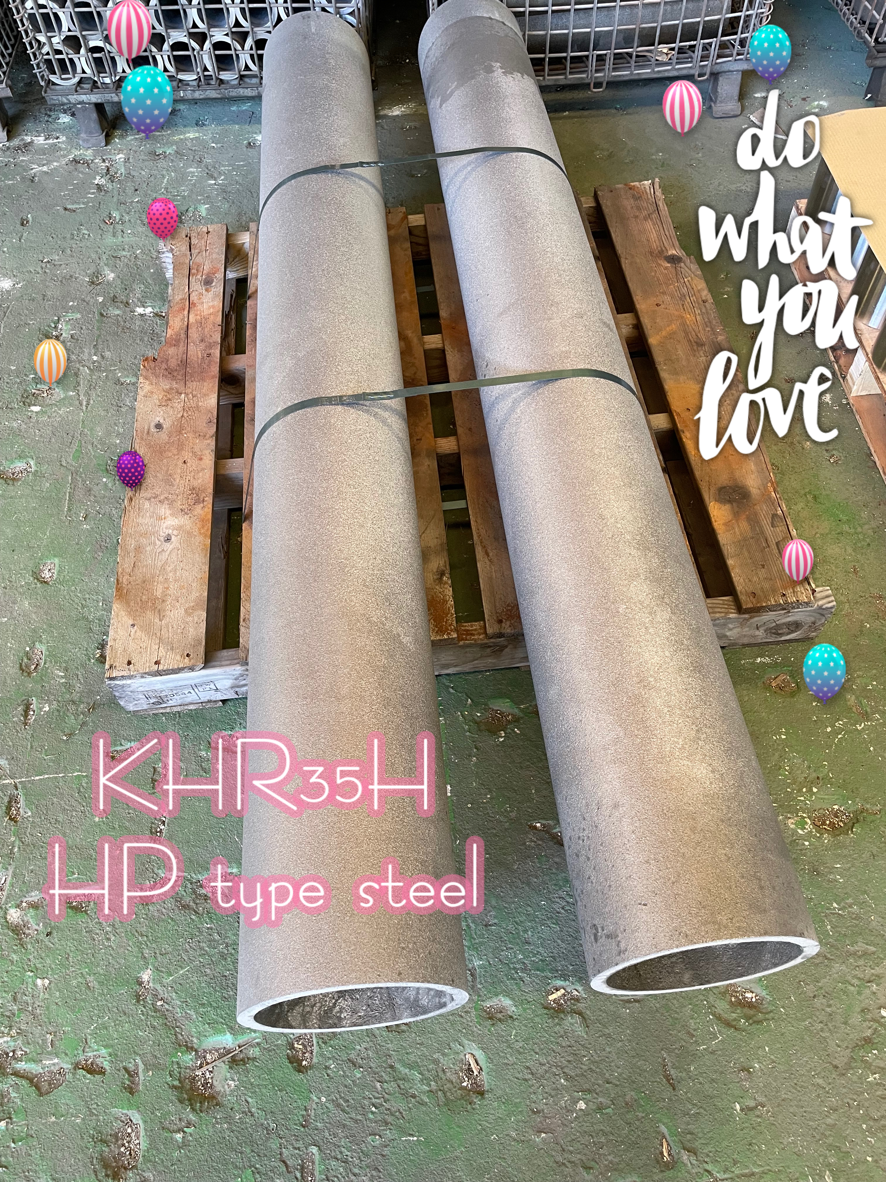 KHR35H heat-resistant tubes by centrifugal casting manufactured at LAWAI INDUSTRIAL CORP.