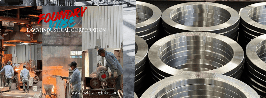 龍吉宇採用離心鑄造技術生產304以及316不鏽鋼晶圓夾持環