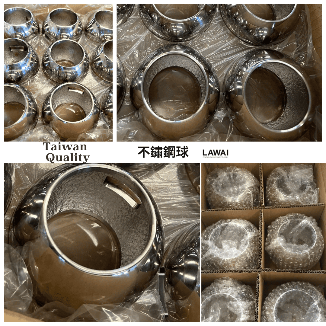 球閥,不鏽鋼球為離心促鑄造產品之一