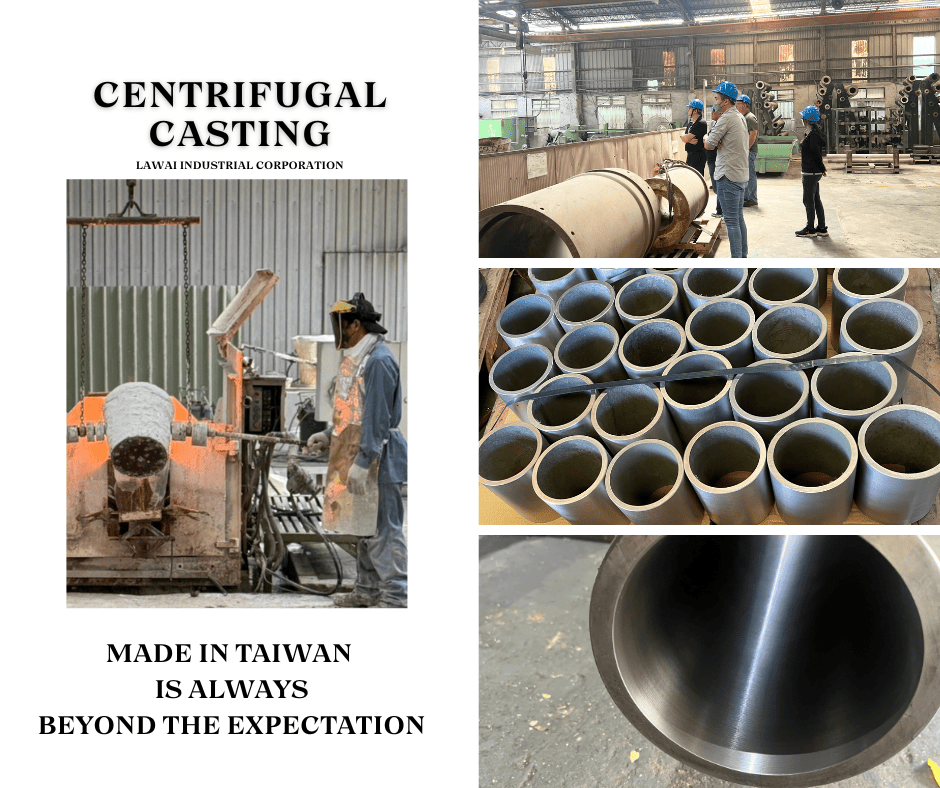 LAWAI INDUSTRIAL CORPORATION is the centrifugal casting foundry in Taiwan for manufacturing 17-4PH ( CB7Cu-1) tubes in oil gas, aerospace, water treatment, green energy industries