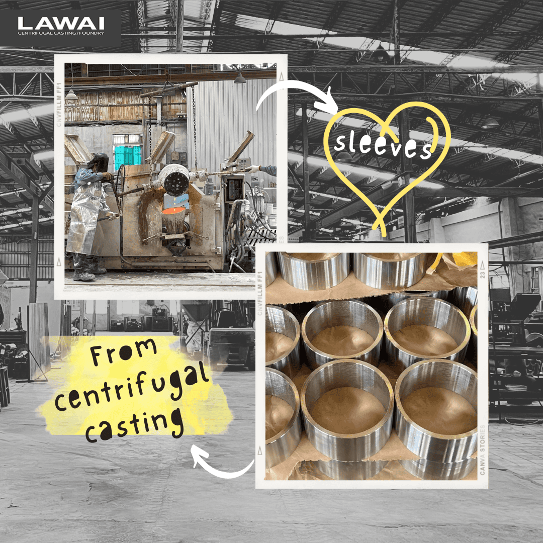Shaft sleeves and wear sleeves are top centrifugal casting products LAWAI is able to manufacture