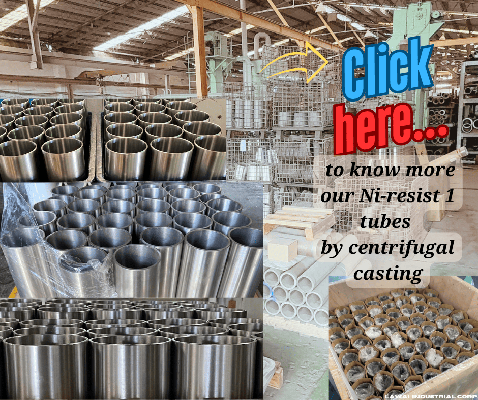 LAWAI INDUSTRIAL CORPORATION is the centrifugal casting manufacturer specialized in producing custom Ni-resist tubes of electrical submersible pumps (ESP) in Taiwan