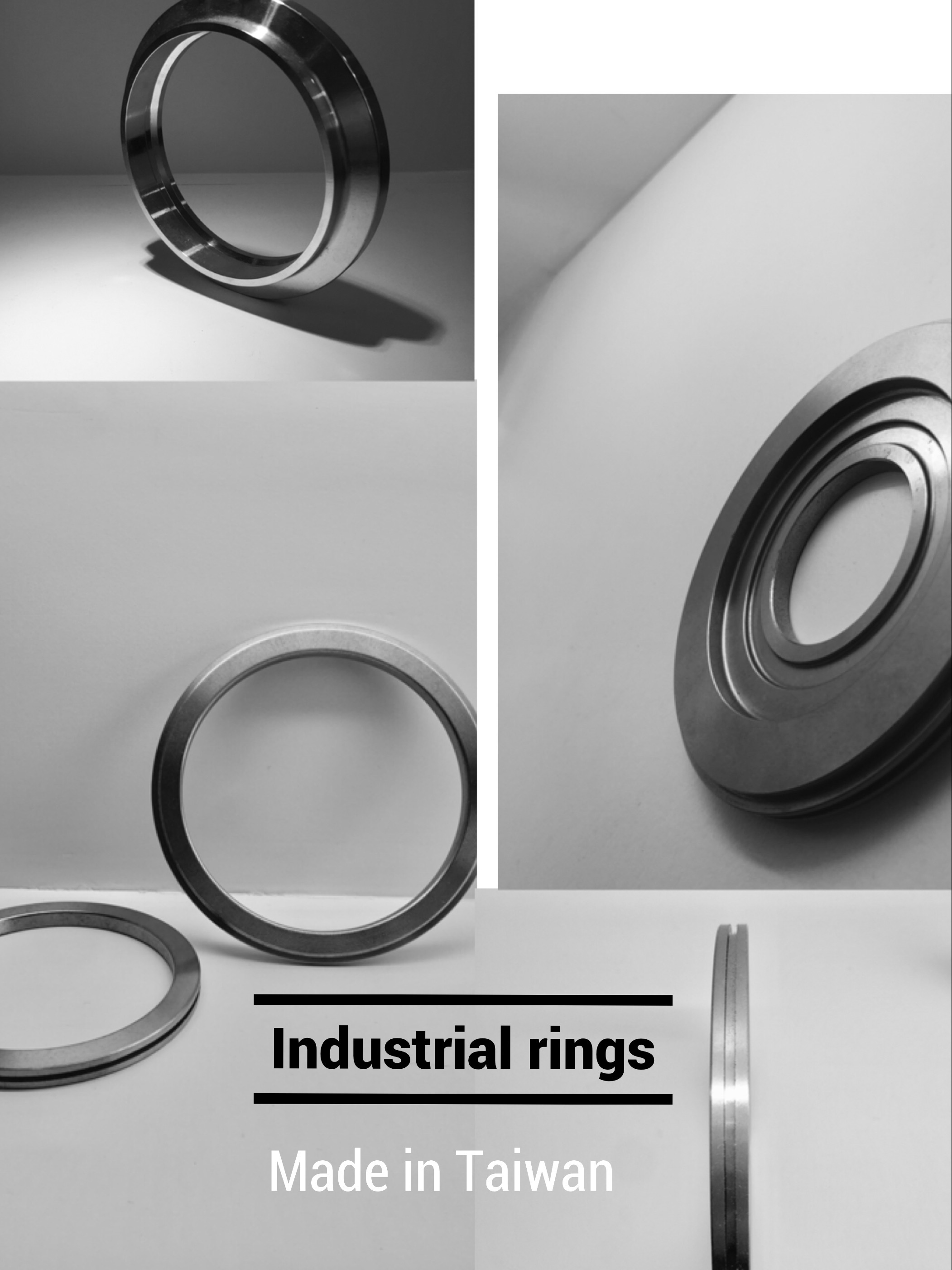 Stainless steel ring that is cut from stainless steel tube produced by centrifugal casting
