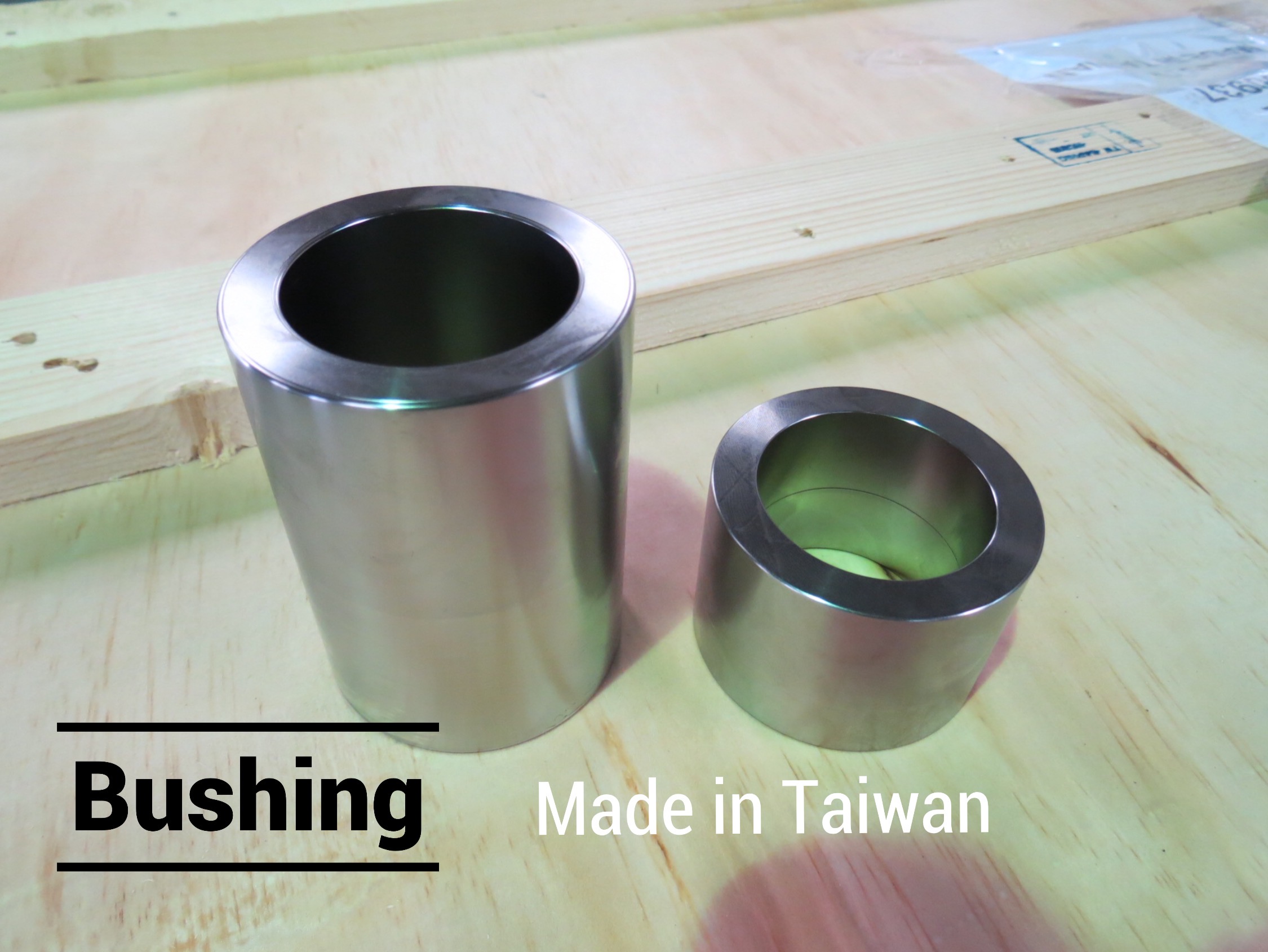 Stainless steel bushing cut from stainless steel tube