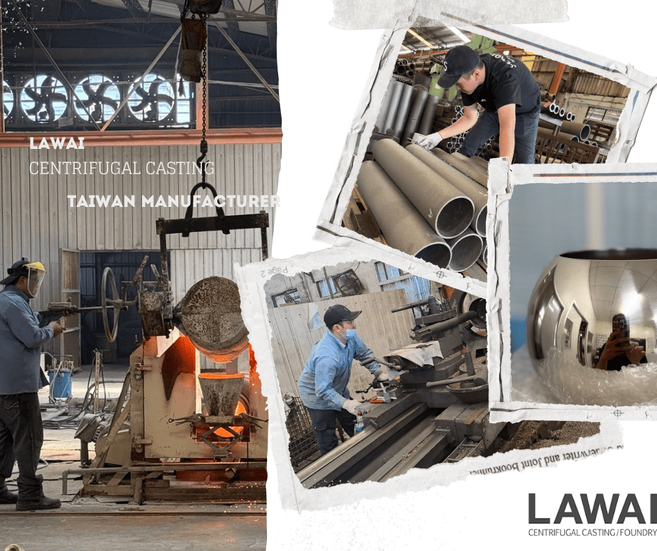 LAWAI INDUSTRIAL CORPORATION manufactures stainless steel hollow balls(valve balls) by centrifugal casting with cold pressing in Taiwan
