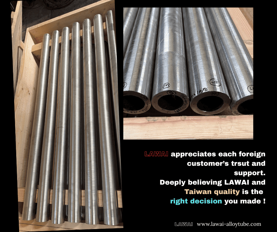 LAWAI INDUSTRIAL CORPORATION is the centrifugal casting supplier in Taiwan to produce special stainless steel tubes such as 330