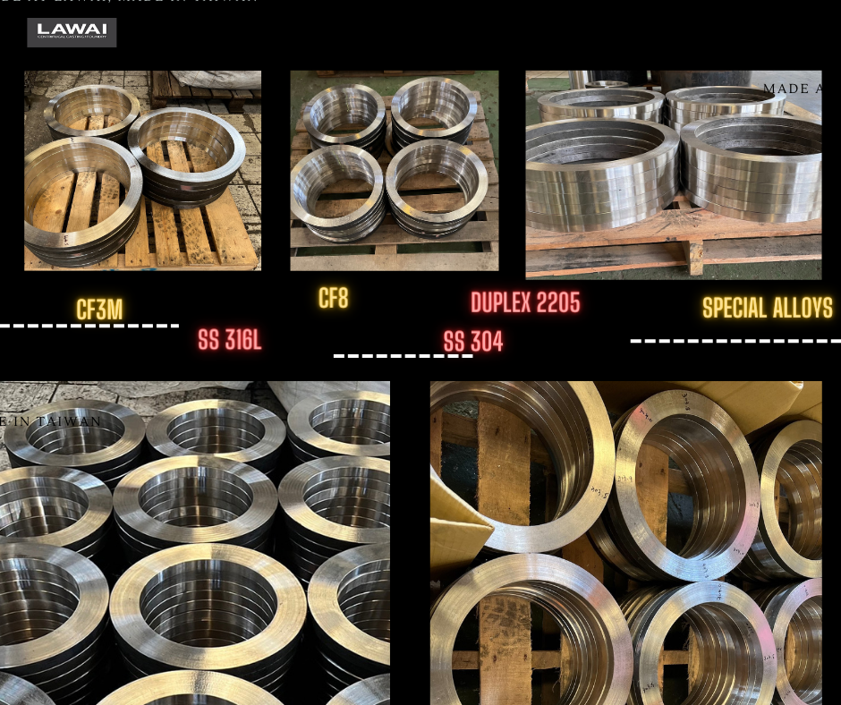 The retainer ring manufactured by centrifugal casting for butterfly valves and high-perfromance valves at LAWAI INDUSTRIAL CORPORATION